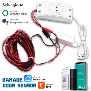 Kontrolle Tuya Smart Life Garagentoröffner WiFi Switch Wireless Sensor 433MHz Fernbedienung Arbeit mit Google Home Alexa Voice Control