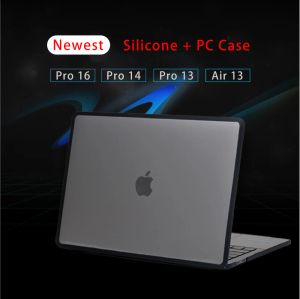 ブックプロの最新ソフトラップトップケース16ケースM1 2021 Book Pro 14 Funda M2 2023 Pro 13 Air 15 Cover A2337 A2338 A2289 CAPA