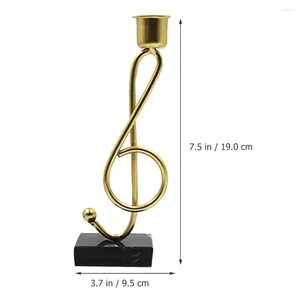 Kerzenhalter Musical Note Halter Desktop Orament Creative Stand Table Room Candlestick Taper Dining Dekoration