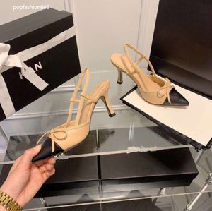 En kaliteli kadınlar yüksek topuklu pompalar sivri yay örgü seksi sandalet lüks moda slingback klasik kedi topuk tasarımcı tek ayakkabı büyük boyut 35-40 ana ayakkabı 666