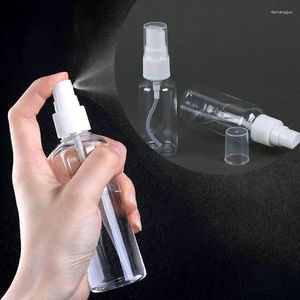 Speicherflaschen 20-100 ml transparentes Plastikspray für Reise flüssiger kosmetischer Behälter leer wiederverwendbares Parfümflocke Flasche