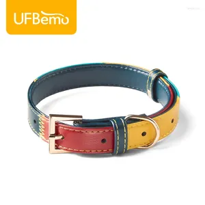 Collari per cani Collar Collar in pelle ID ID Tag prodotti per animali domestici Accessori morbidi durevoli