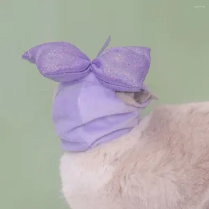 Abbigliamento per cani Accessorio per animali domestici Adorabile cappello adorabile con costume da gatto festivo bowknot per cosplay natalizio accogliente cani da copricapo caldo