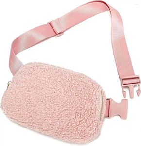 Bolsas de cintura Bolsa de cinto de moda Bolsa de cinto ajustável Small Hip Bum Crossbody Fanny Pack unissex rosa