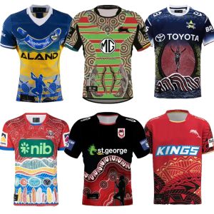 2023 Dolphins Rugby Jerseys Cowboy Penrith Panthers الأصلي رعاة البقر Rhinoceros تدريب Jersey All NRL League Mans Size S 4XL 5XL