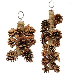 Other Bird Supplies Multifunction More Fun Pine Cones Keep Beak Healthy Gift For Pet LoverFunny Chewing Toy Finch Cockatoos
