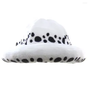 Forniture per feste brdwn cosplay trafalgar law rotty berretto morbido cappello da cappello da peluche