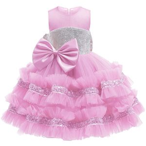 Urocze mennica różowe klejnotowe sukienki urodzinowe/imprezowe sukienki dziewczynki Dziewczyny Kwiat dziewczyny sukienki Dziewczyny codzienne spódnice dla dzieci szt. 2-10 D406214