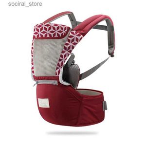 Transportörer slingrar ryggsäckar högkvalitativa barnbärare andningsbar baby ryggsäck bebe känguru spädbarn hipseat bälte ergonomisk baby sling spädbarn barn wrap l45