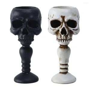 Candle Holders 2 Pcs Vintage Holder Stick Home Accents Decor Household Tealight Resin Novel Stand