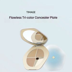 Timage Tricolor Concealer Palette Facial Covers Spotsにきび暗い輪クリーミーなテクスチャー保湿肌に友好的な240327