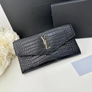 High quality With Box men's and women's famous designer wallet Genuine Leather credit card Women's fashion style Clutch Bag Designer bags with box wallet 06687