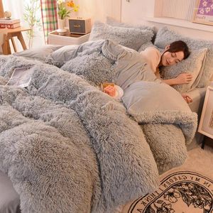 Bedding Sets Warm And Cozy Princess Set Mink Duvet Cover Bed Quilt Blanket Pillowcase Winter Bedroom