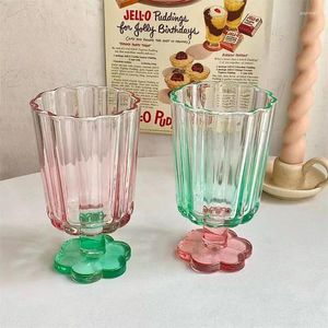 Wine Glasses Stained Glass Home Juice Cup Cute Candy Frosted Goblet Korean Style Cold Drink For Girl