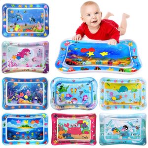 Drop Ship Baby Kids Water Play Mat Inflatable Thicken PVC Infant Tummy Time Playmat For Babies Toys Toddler Activity Play Center 240322