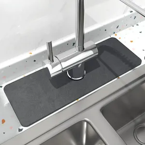 Table Mats Faucet Suction Pad Washbasin Quick Drying Soft Kitchen Countertop Waterproof And Mold Proof Silicone Mat