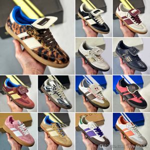 2024 Top Originals Vegan Casual Shoes для мужчин Женщины -дизайнерские дизайнеры Ogsambas Trainers Cloud White Core Black Wales Bonner Collegiate Green Gum Outdoor Flat Sports Randers
