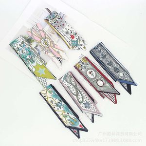 Scarf Small Strip Tarot Brand Binding Bag Handle French Narrow Long Tie Headband Ribbon Scarf