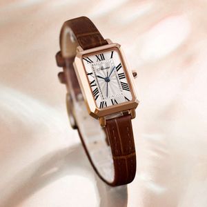 Asia Platini Women's Square Plate Temperament Student Small Crowd High Sense Belt Waterproof Quartz Watch