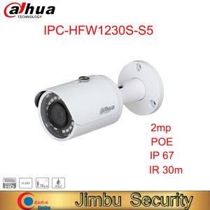 Intercomo Dahua 2MP IR Minibullet Network Câmera IPCHFW1230SS5 Poe original Ir 30m Sistema de câmeras de segurança doméstica Vídeo CCTV CCTV