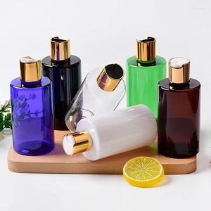 Speicherflaschen 30pcs 200 ml leere nachfüllbare PET -Flasche mit goldener Scheibenkappe für Shampoo Duschgel Flüssigseife Gesichtsreiniger Kosmetik