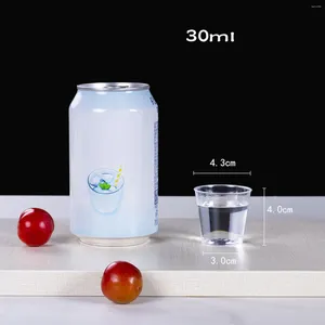 Copas descartáveis canudos 50-600pc 30ml Mini copos de partido de plástico transparente Jell