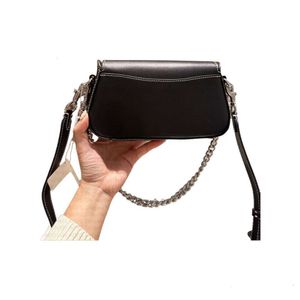 Womens handbag 3a designer bag Brie Leather hot Shoulder bags Chain Underarm 23CM Retro Fashion Saddle Bag