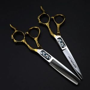 2024 Profesjonalna Japonia 440c stalowa 6 -calowa głowa łowia włosów nożyczki do strzyżenia fryzury rozrzedzające fryzjer nożyce fryzjerskie dla japońskich stalowych nożyczek fryzjerskich