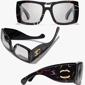 Designer Modebrief Rahmen Sonnenbrillen Frauen Luxus Übergroße Brille Hochwertiger Fahrspiegel Outdoor UV -Schutz Sonnenbrille CH9141