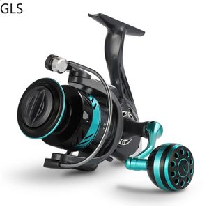 GLS Spinning Fishing Wheel DK 1000-7000 Series 5.2 1 Gear Ratio Left/Right Interchangeable Aluminum Alloy Spool Fishing Reel 240321