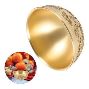 Schalen Cornucopia of Wealth Fortune Basin Money Treasure Bowl Gold Dekor Desktop Kupferbüro