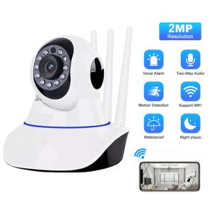 Kamery 2MP kamera IP Strona domowa bezprzewodowa kamera nadzoru bezpieczeństwa Wi -Fi mini inteligentne automatyczne śledzenie monitorowanie dziecka dwukierunkowe kamera audio PTZ