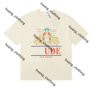 Ruhde T-Shirt Art Shirt Schwimmstämme T-Shirt Rhude Shirt Männer Designer T-Shirts für Herren 24SS Rhude Shorts Herren Hochqualität Tess Rhode Short Sleeve Europe Amerika 410