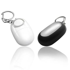 Självförsvar Siren Safety Alarm For Women Keychain med LED Light Personal Self Larm Personlig säkerhet Nyckelring Alarm