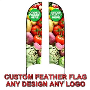 Niestandardowe flagi piór - spersonalizowane banery reklamowe dla Twojej firmy single i dwustronne - 240326
