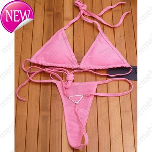 2024 Nuovo stilista di moda set di bikini sexy set di moda a buon mercato s femmina solido colore affascinante ragazza traspirante costume da bagno dolce e delizioso abito da spiaggia