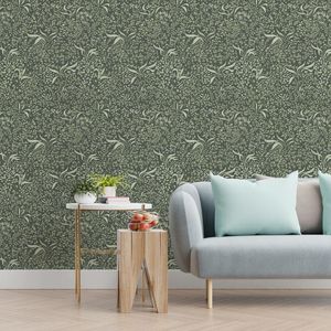 Wallpapers Green Leaves Home Peel And Stick Wallpaper Chic Leaf Cabinet Refrigerator PVC Sticker Classic Living Room Kitchen Wall Decor