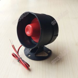 Siren 1/6 ton utomhussäkerhet Siren Sound Alarm Horn Talare DC12V LOUD HÖG VOLUME HEM INTROUTION BIL FEDOLE Säkerhet