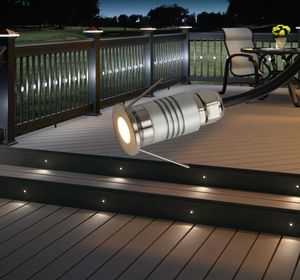 12V 1W Mini Recessed LED Outdoor Garden deck step stairs floor Spot Light Laminate flooring Lamp Terrace lighting IP65 Spotlight W4923490