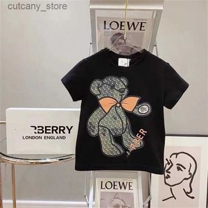 T-Shirts Fashion Kids Polo T-Shirt Kinder Kurzseves wellige Streifen Baby T-Shirt Boys Tops Kleidung Tter Drucke Tees Mädchen Baumwolle T-Shirts 90 cm-160 cm B015 L46