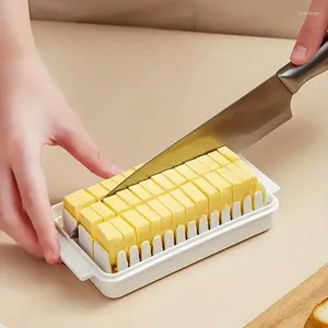 Plates Butter Cutter With Lid Container Refrigerator Cheese Storage Crisper Baking Separator For Restaurant