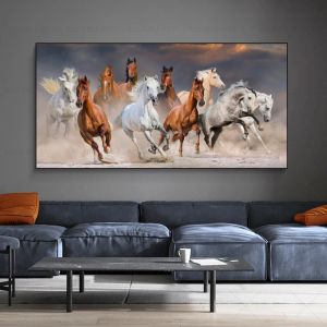 Os pôsteres de cavalos de uma peça são impressos de decoração de casa moderna arte de parede para sala de estar imagem de imagem de animais pintando cuadro sem moldura