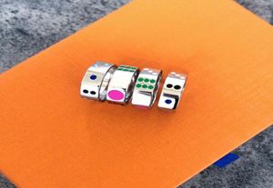 Love Rings Valentines Day Dice Rings Bague Fashion Mens Ring Smycken Jubileum Presenterar Lovers Gift Floral Print 202105285XV6629631