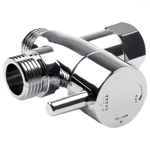 Kökskranar t-adapter 3 vägar ventil för avledare badtoalettbidet sprayer duschhuvud abs omvandlare fixtur hemförbättring