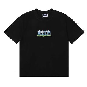 Brand Fashion Kith Brief Print Ins Amerikanische trendige Männer und Frauen lässige Baumwolle losen kurzärmeligem Pullover T-Shirt