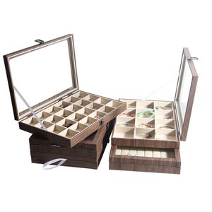 Large Jewelry Box,Wooden Jewelry Organizer,Multi-functional Storage Case Accessories Holder for Necklace Bracelets Watches 22340