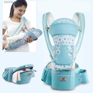 As transportadoras lingam as mochilas do recém -nascido Backpack Backpack Backpack Infantil Baby Hippereat Transportador frontal voltado para o canguru ergonomic Baby Wrap Sling Travel L45