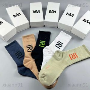 Designer Fashion Luxury Amirness Socks Classic masculino Casual Meias de algodão puro Amirir respirável 5 pares meias com caixa