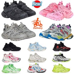 2024 Runner 7.0 Tasarımcı Erkekler Elbise Ayakkabı Graffiti Mavi Siyah Bibun Deri Gri Hafif Mor Mor Neon Sarı Beyaz Lüks Marka Kadın Erkek Runners Sneakers Trainers