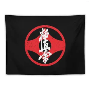 Tapestries Kyokushin Kaikan Karate Symbol Kyokushinkai Dojo Tapestry Wall Hanging Home And Comfort Decor Decoration Bedroom